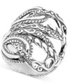 Lasting Connections Openwork Statement Ring In Sterling Silver