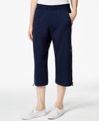 Style & Co. Sport Petite Bungee-hem Capri Pants, Only At Macy's