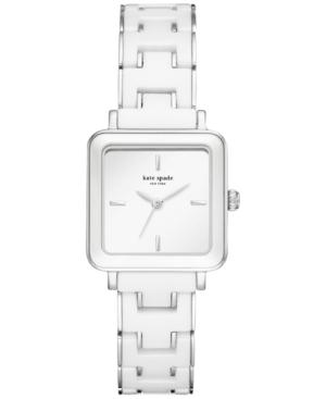 Kate Spade New York Women's Washington Square White Ceramic & Stainless Steel Bracelet Watch 25mm Ksw1202