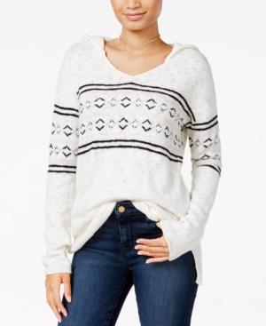 Sanctuary Hooded Fair-isle Sweater
