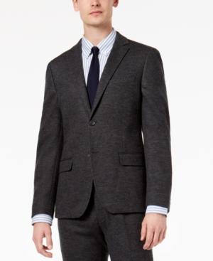 Bar Iii Men's Slim-fit Gray Knit Suit Jacket, Created For Macy's