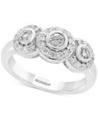 Pave Classica By Effy Diamond Triple Halo Ring (5/8 Ct. T.w.) In 14k White Gold