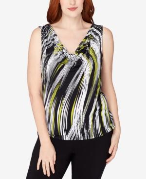Tahari Asl Plus Size Cowl-neck Top