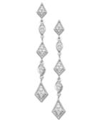Diamond Earrings, Sterling Silver Diamond Drop Earrings (1/5 Ct. T.w.)