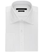 Sean John Textured White Solid Dress Shirt