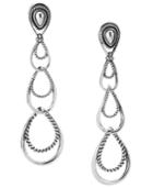 Carolyn Pollack Triple-loop Sterling Silver Dangle Earrings