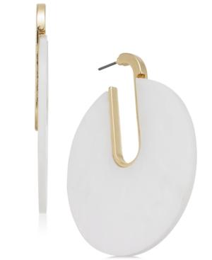 I.n.c. Gold-tone Disc Hoop Earrings, Created For Macy's