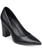 Marc Fisher Daniela Pointy-toe Block-heel Pumps Women's Shoes