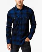 I.n.c. Men's Dual-pocket Plaid Shirt, Created For Macy's