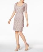 Alex Evenings Sequin-lace Sheath Dress