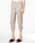 Style & Co Button-cuff Capri Pants, Only At Macy's