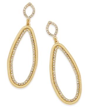Thalia Sodi Gold-tone Pave Snake Chain Drop Earrings, Only At Macy's