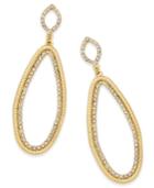 Thalia Sodi Gold-tone Pave Snake Chain Drop Earrings, Only At Macy's