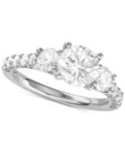 Diamond Engagement Ring (2-5/8 Ct. T.w.) In 14k White Gold