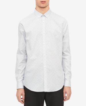 Calvin Klein Men's Non-iron Triangle-print Shirt