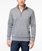 Weatherproof Vintage Men's Fleece Melange Quarter-zip Sweater