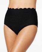 Kate Spade New York Scalloped High-waist Bikini Bottoms Women's Swimsuit