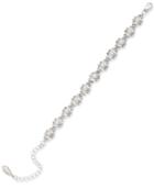 Charter Club Silver-tone Crystal And Imitation Pearl Bracelet, Created For Macy's