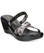 Athena Alexander By Callisto Merideth Wedge Slide Sandals Women's Shoes
