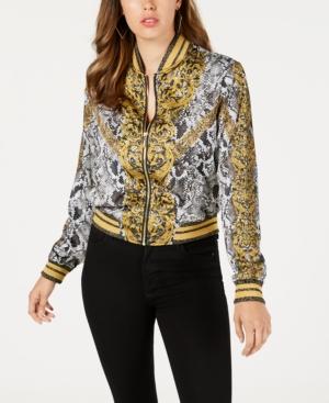 Guess Rae Printed Bomber Jacket