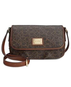Calvin Klein Monogram Flap Crossbody