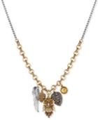 Lucky Brand Two-tone Multi-charm Pendant Necklace