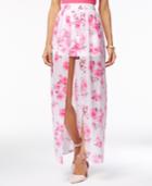 The Edit By Seventeen Juniors' Floral-print Maxi Shorts, Only At Macy's