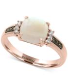 Final Call By Effy Opal (1-1/6 Ct. T.w.) & Diamond (1/6 Ct. T.w.) Ring In 14k Rose Gold