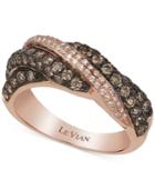 Le Vian Chocolatier Diamond Ring (1-1/10 Ct. T.w.) In 14k Rose Gold