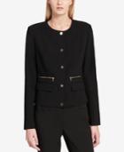 Calvin Klein Lux Button-front Blazer