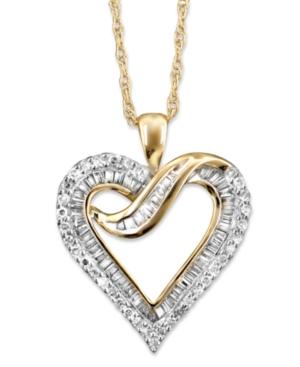 Diamond Heart Necklace In 14k White Gold Or 14k Gold (1/2 Ct. T.w.)