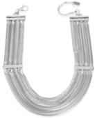 Kenneth Cole New York Silver-tone Multi-chain Drama Necklace