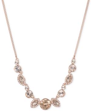 Givenchy Round And Marquise Crystal And Pave Collar Necklace