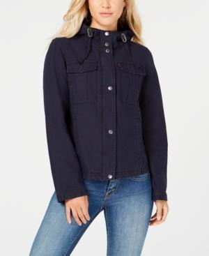 Levi's Cotton Hooded Cargo Jacket