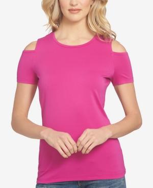 1.state Short-sleeve Cold-shoulder Top