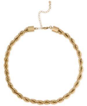 Rachel Rachel Roy Gold-tone Rope Collar Necklace