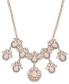 Inc International Concepts Gold-tone Stone & Crystal Teardrop Statement Necklace, 18 + 3 Extender, Created For Macy's