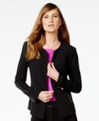 Calvin Klein Petite Zip-pocket Crepe Jacket