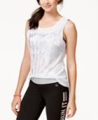 Material Girl Active Juniors' Excuses Crisscross-back Graphic Tank Top, Only At Macy's
