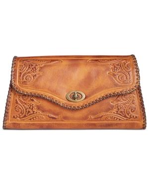 Patricia Nash Burnished Tooled Merida Convertible Clutch