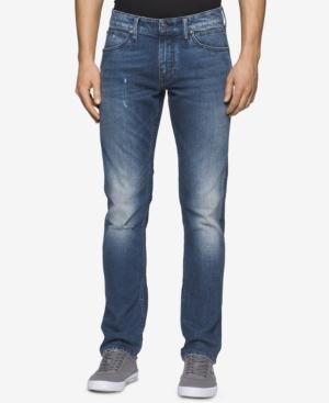 Calvin Klein Men's Slim-fit Blue Mountain Jeans