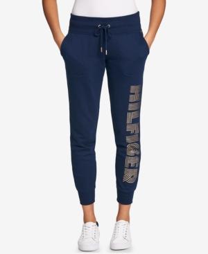 Tommy Hilfiger Sport Metallic Logo-print Jogger Pants, A Macy's Exclusive Style