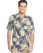 Tommy Bahama Big And Tall Short Sleeve Beach Front Hibiscus Shirt