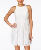 Emerald Sundae Juniors' Chevron Burnout Dress