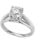 Diamond Solitaire Engagement Ring In 14k White Gold (1-1/2 Ct. T.w.)