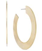 I.n.c. Gold-tone Flat Hoop Earrings, Created For Macy's