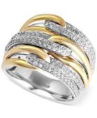 Duo By Effy Diamond Two-tone Ring (5/8 Ct. T.w.) In 14k Gold