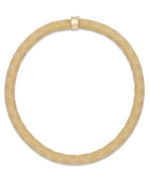 Mesh Collar Necklace In 14k Vermeil Over Sterling Silver