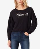 Jessica Simpson Juniors' Dasha Cotton Love Yourself Top
