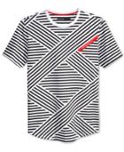 Hudson Nyc Men's X-striped T-shirt
